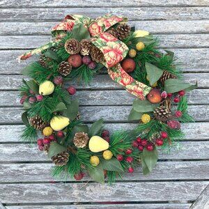 Wreath - Fall Winter Holiday Wreath